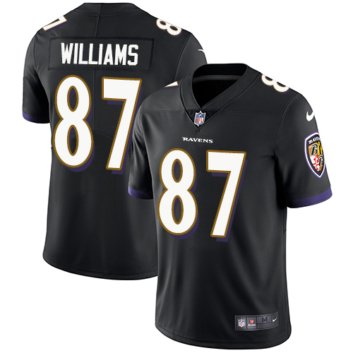 Nike Baltimore Ravens #87 Maxx Williams Black Alternate Men’s Stitched NFL Vapor Untouchable Limited Jersey