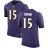 Ravens #15 Marquise Brown Purple Team Color Men’s Stitched Football Vapor Untouchable Elite Jersey