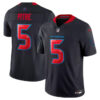 Men’s Houston Texans #5 Jalen Pitre Navy 2024 2nd Alternate F.U.S.E Vapor Football Stitched Jersey