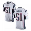 Men’s New England Patriots #51 David Harris White Road Stitched NFL Nike Elite Jersey