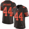 Men’s Cleveland Browns #44 Nate Orchard Brown 2016 Color Rush Stitched NFL Nike Limited Jersey