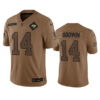 Men’s Tampa Bay Buccaneers #14 Chris Godwin 2023 Brown Salute To Service Limited Football Stitched Jersey