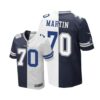 Nike Cowboys #70 Zack Martin Navy Blue White Men’s Stitched NFL Elite Split Jersey