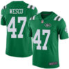 Jets #47 Trevon Wesco Green Men’s Stitched Football Limited Rush Jersey