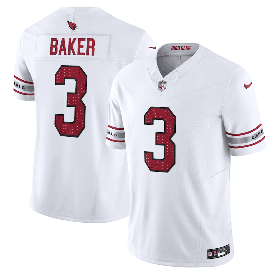 Men’s Arizona Cardinals #3 Budda Baker White Vapor Untouchable F.U.S.E. Limited Stitched Football Jersey