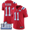 #11 Limited Drew Bledsoe Red Nike NFL Alternate Men’s Jersey New England Patriots Vapor Untouchable Super Bowl LIII Bound