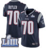 #70 Limited Adam Butler Navy Blue Nike NFL Home Men’s Jersey New England Patriots Vapor Untouchable Super Bowl LIII Bound