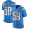 Chargers #58 Thomas Davis Sr Electric Blue Alternate Men’s Stitched Football Vapor Untouchable Limited Jersey