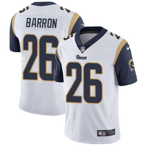 Nike Rams #26 Mark Barron White Men’s Stitched NFL Vapor Untouchable Limited Jersey