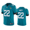 Men’s Jacksonville Jaguars #22 JaMycal Hasty Teal Vapor Untouchable Limited Stitched Jersey