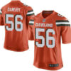 Men’s Cleveland Browns Brown #56 Karlos Dansby Orange Alternate 2015 NFL Nike Elite Jersey