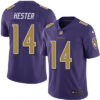 Men’s Baltimore Ravens #14 Devin Hester Purple 2016 Color Rush Stitched NFL Nike Limited Jersey