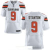 Men’s Cleveland Browns #9 Drew Stanton White Road Stitched NFL Nike Elite Jersey