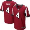 Men’s Atlanta Falcons #4 Brett Favre Red Retired Player NFL Nike Elite Jersey