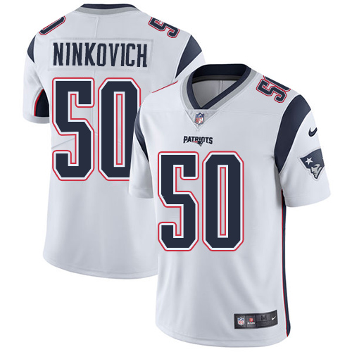 Nike New England Patriots #50 Rob Ninkovich White Men’s Stitched NFL Vapor Untouchable Limited Jersey