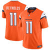 Men’s Denver Broncos #11 Josh Reynolds Orange 2024 F.U.S.E. Vapor Limited Football Stitched Jersey