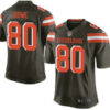 Men’s Cleveland Browns Brown #80 Dwayne Bowe Brown Team Color 2015 NFL Nike Elite Jersey