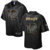 Nike Patriots #12 Tom Brady Pro Line Black Gold Collection Men’s Stitched NFL Game Jersey