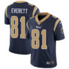 Nike Los Angeles Rams #81 Gerald Everett Navy Blue Team Color Men’s Stitched NFL Vapor Untouchable Limited Jersey