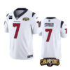Men’s Houston Texans #7 C.J. Stroud White 2023 F.U.S.E. AFC South Champions Patch And 1-Star C Patch Vapor Untouchable Limited Football Stitched Jersey