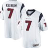 Nike Houston Texans #7 Case Keenum White Game Jersey
