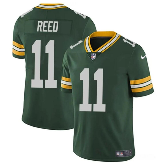 Men’s Green Bay Packers #11 Jayden Reed Green Vapor Untouchable Football Stitched Jersey