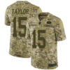 49ers #15 Trent Taylor Camo Men’s Stitched Football Limited 2018 Salute To Service Jersey