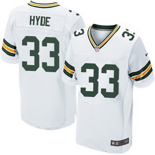Men’s Green Bay Packers #33 Micah Hyde White Road NFL Nike Elite Jersey