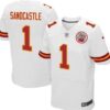 Nike Kansas City Chiefs #1 Leon Sandcastle White Elite Jersey