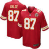 Men’s Kansas City Chiefs #87 Travis Kelce Red Team Color NFL Nike Game Jersey