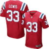 Men’s New England Patriots #33 Dion Lewis Red Alternate NFL Nike Elite Jersey