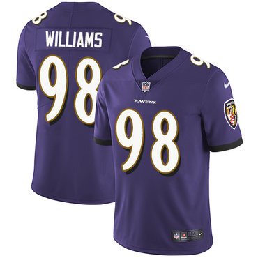 Nike Baltimore Ravens #98 Brandon Williams Purple Team Color Men’s Stitched NFL Vapor Untouchable Limited Jersey