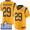 #29 Limited Eric Dickerson Gold Nike NFL Men’s Jersey Los Angeles Rams Rush Vapor Untouchable Super Bowl LIII Bound