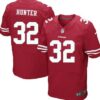Nike San Francisco 49ers #32 Kendall Hunter Red Elite Jersey