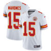 Men’s Nike Chiefs #15 Patrick Mahomes White Stitched NFL Vapor Untouchable Limited Jersey