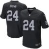 Men’s Oakland Raiders #24 Willie Brown Black Retired Player NFL Nike Elite Jersey