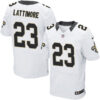 Nike New Orleans Saints #23 Marshon Lattimore White Men’s Stitched NFL Elite Jersey