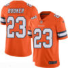 Men’s Denver Broncos #23 Devontae Booker Orange 2016 Color Rush Stitched NFL Nike Limited Jersey