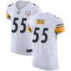 Steelers #55 Devin Bush White Men’s Stitched Football Vapor Untouchable Elite Jersey