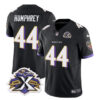Men’s Baltimore Ravens #44 Marlon Humphrey Black 2023 F.U.S.E With Patch Throwback Vapor Limited Stitched Jersey