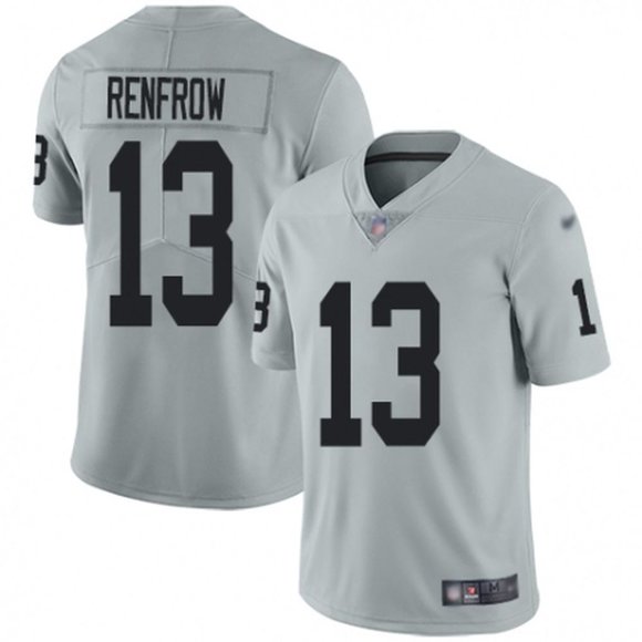 Men’s Las Vegas Raiders #13 Hunter Renfrow Grey Vapor Untouchable Limited Stitched NFL Jersey