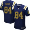Men’s New York Jets #84 Devin Smith Navy Blue Alternate NFL Nike Elite Jersey