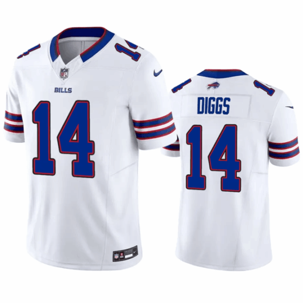 Men’s Buffalo Bills #14 Stefon Diggs White 2023 F.U.S.E. Vapor Untouchable Limited Stitched Jersey