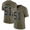 Nike Oakland Raiders #51 Bruce Irvin Olive Men’s Stitched NFL Limited 2017 Salute To Service Jersey