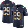 Nike Patriots #29 LeGarrette Blount Navy Blue Men’s Stitched NFL Limited Gold Rush Jersey
