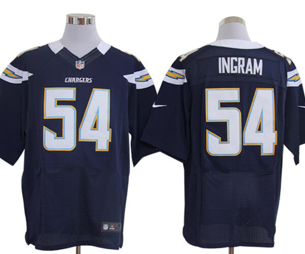 Size 60 4XL-Melvin Ingram San Diego Chargers #54 Dark Blue Stitched Nike Elite NFL Jerseys