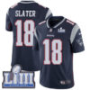 Men’s New England Patriots #18 Matthew Slater Navy Blue Nike NFL Home Vapor Untouchable Super Bowl LIII Bound Limited Jersey