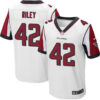 Nike Atlanta Falcons #42 Duke Riley White Men’s Stitched NFL Elite Jersey