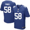 Men’s New York Giants #58 Carl Banks Royal Blue Team Color NFL Nike Elite Jersey
