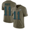 Nike Philadelphia Eagles #11 Carson Wentz Olive Men’s Stitched NFL Limited 2017 Salute To Service Jersey